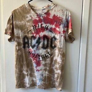 AC/DC Red Brown Short Sleeve Tee